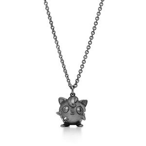 Tiffany & Co Jigglypuff Pokémon Pendant in Oxidized Silver with Diamonds